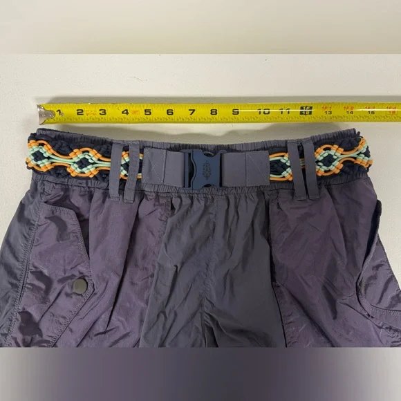 Free People Movement FP Go The Distance Shorts Purple Macrame Hike Women Small - Picture 4 of 9